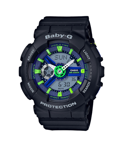 CASIO Baby-G ba-110pp　ジーショック　ブラック×ネイビー BA-110PP-1AJFサポートページ | CASIO
