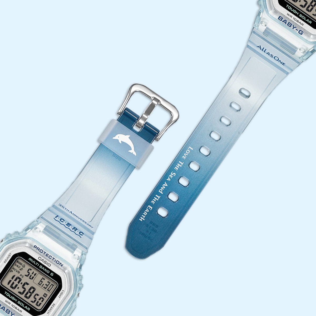 BGD-5650K-2 ベゼルとバンドにグラデーションカラーの半透明樹脂を使用