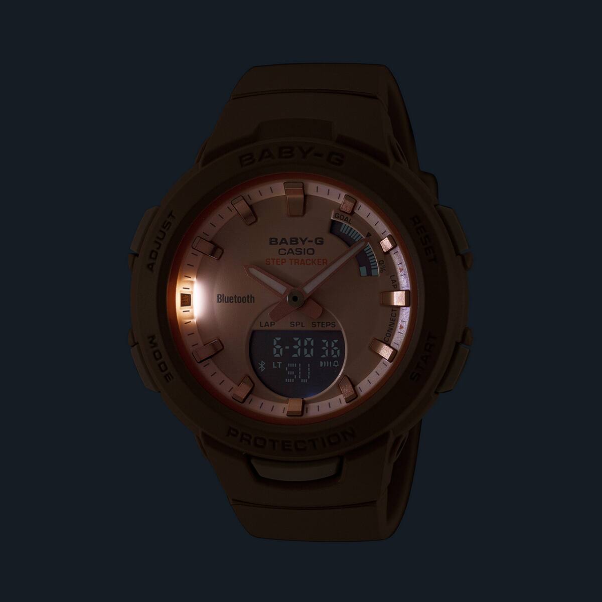 カシオ ベビーG 海外モデル 携帯より対応時刻修正　BSA-B100CS-4A BSA-B100CS-4AJF | CASIO