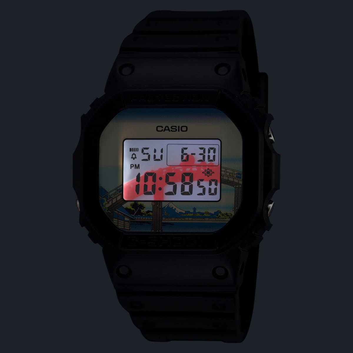 DW-5600KHFM25-1 ライト点灯時