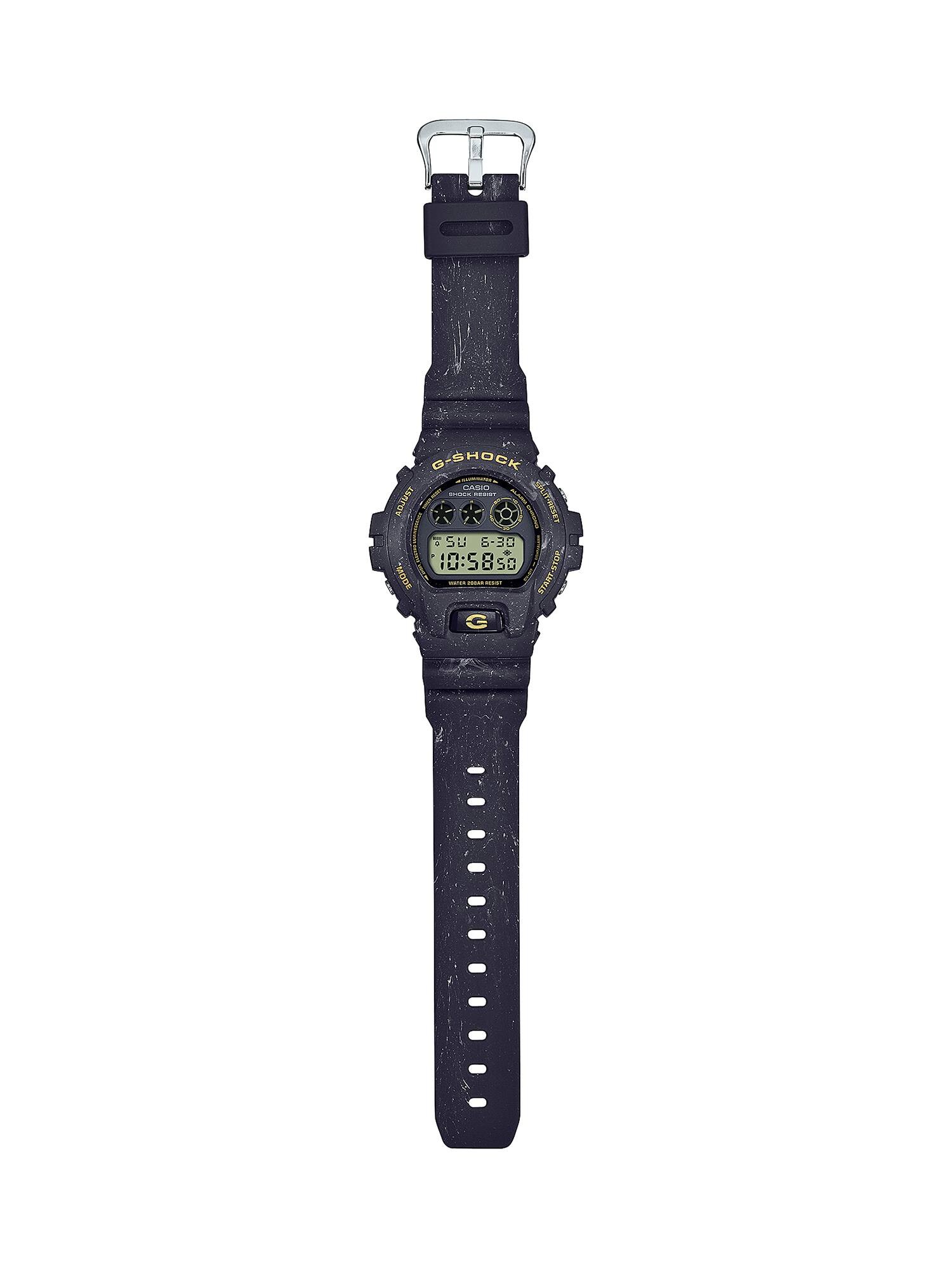 DW-6900WS-1JF(漆黒の夜の海／ブラック) #G-SHOCK #三つ目 #混色樹脂 