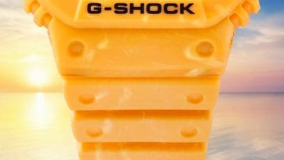 G-5600SFJ-9  サンライズサーフの 美しい情景を バイオマスプラスチックの 混色成形で表現