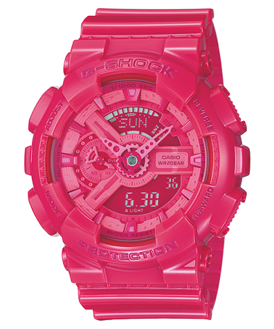 CASIO GA-110B-4JF Hyper Colors ピンクモデル GA-110B-4JFサポートページ | CASIO