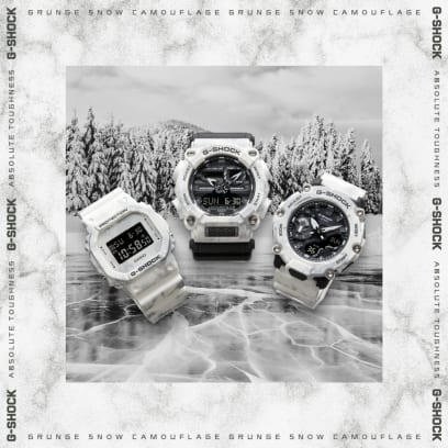 From left: DW-5600GC-7, GA-900GC-7A, GA-2200GC-7A