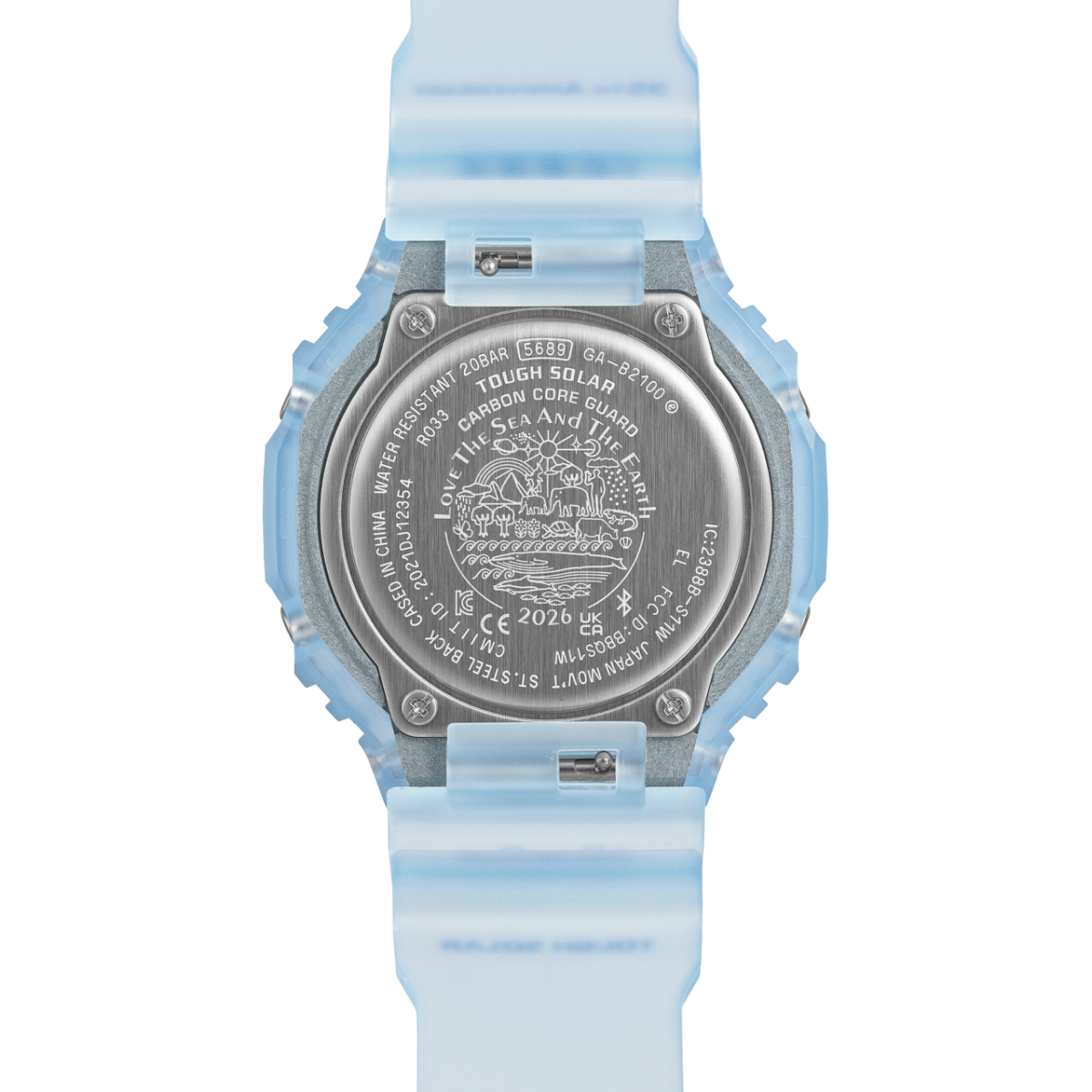 GA-B2100KB-2A 「Love The Sea And The Earth」シンボルマークを刻印した裏蓋