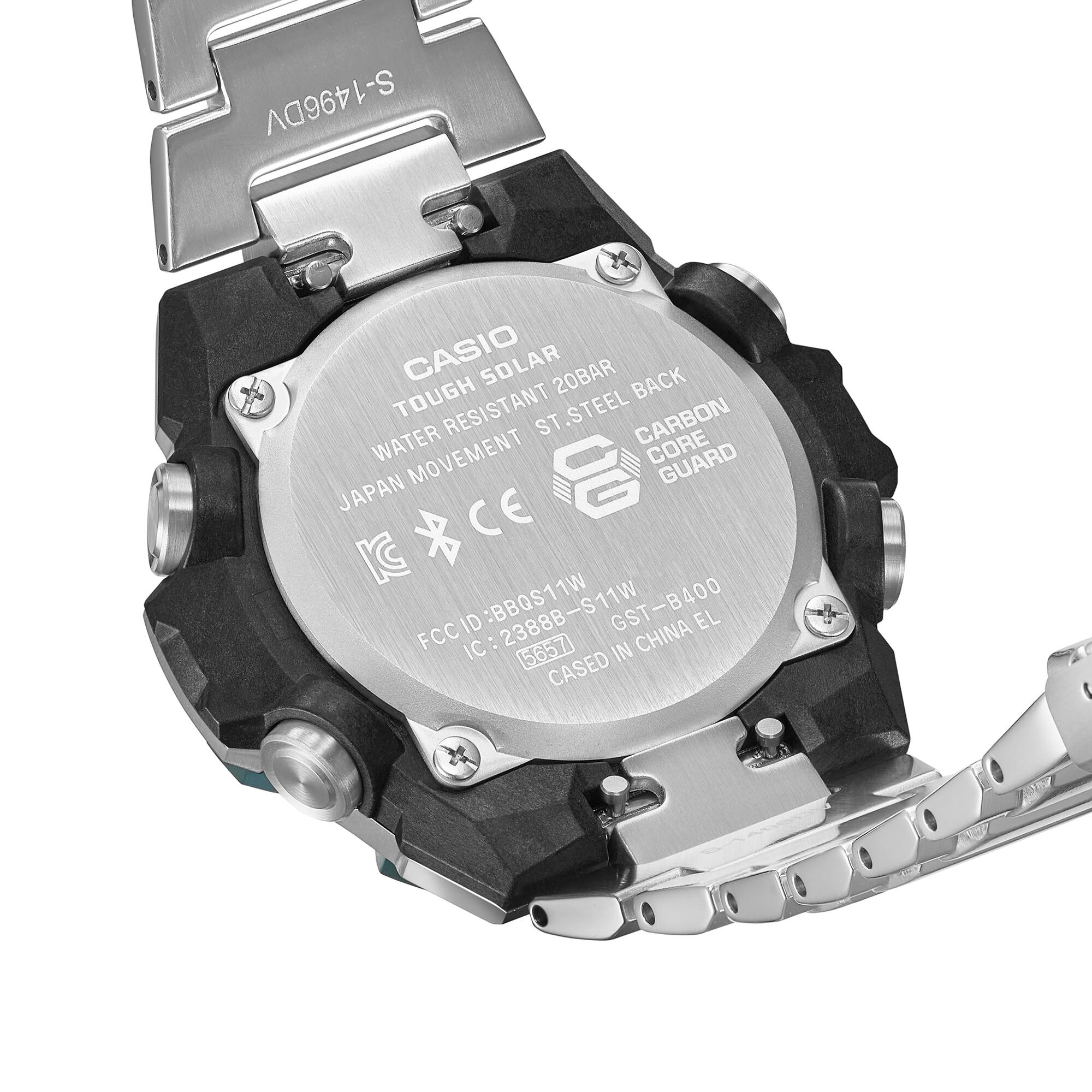 GST-B400CD-1A3JF #グリーンベゼル #G-STEEL #Gスチール #最薄モデル