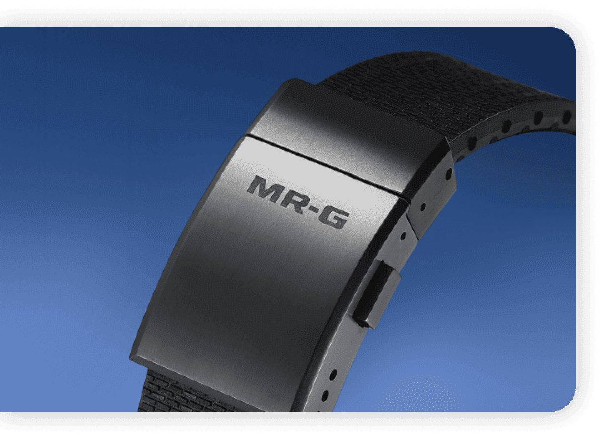 MRG-D5000 高級感あふれるデュラソフトラバーストラップと新開発の中留