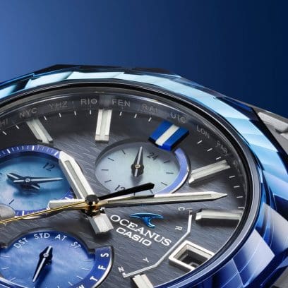 OCW-S6000AP-1A サファイアガラスベゼルに刻まれた躍動する波の造形