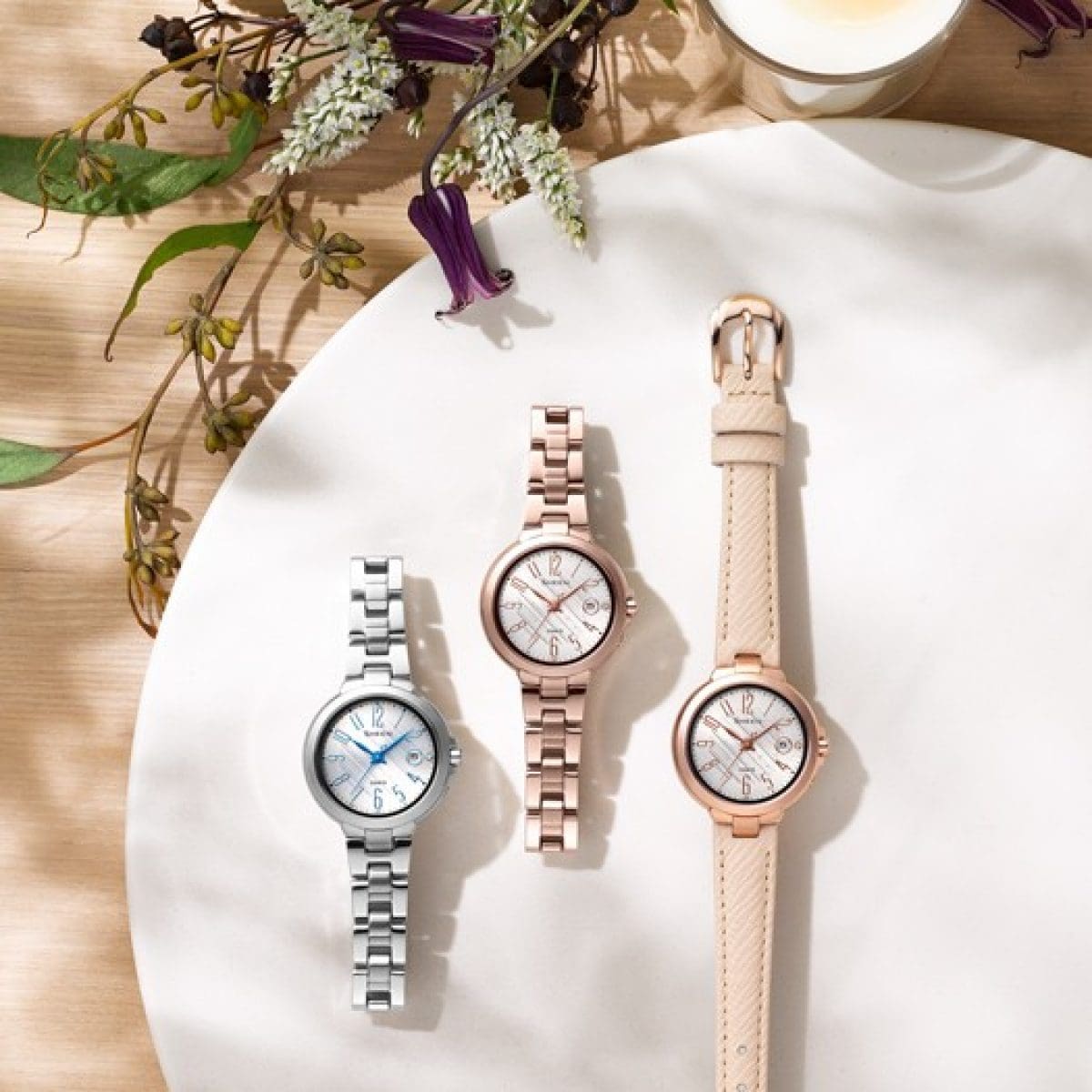 From left: SHW-5100D-7A, SHW-5100CG-7A, SHW-5100PGL-7A