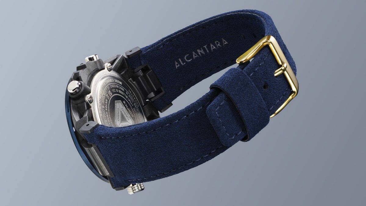 ECB-2000SS-2A  ខ្សែនាឡិកា Alcantara សម្រាប់លក្ខណៈកាន់តែពិសេសបន្ថែមទៀត