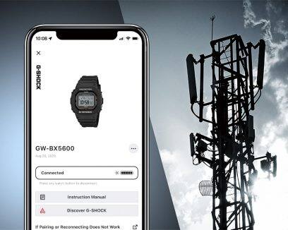 GW-BX5600-1A1 មុខងារកំណត់ម៉ោងដើរដោយថាមពលពន្លឺព្រះអាទិត្យបំពាក់ដោយ Bluetooth® និងគ្រប់គ្រងដោយវិទ្យុដើម្បីបង្កើន​ភាពត្រឹមត្រូវ និងភាពជឿជាក់