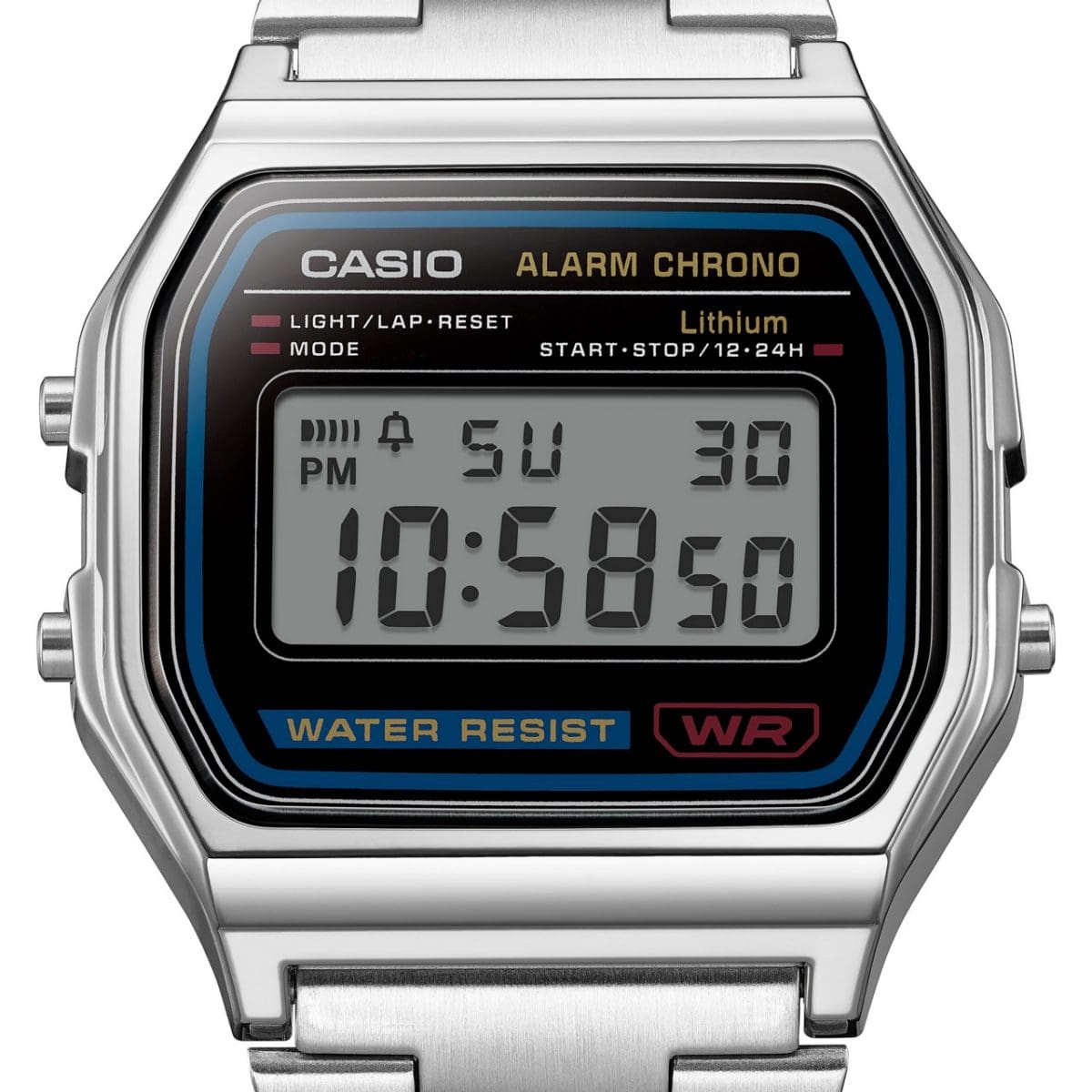 CASIO A158WA-1 시계 실버 #8