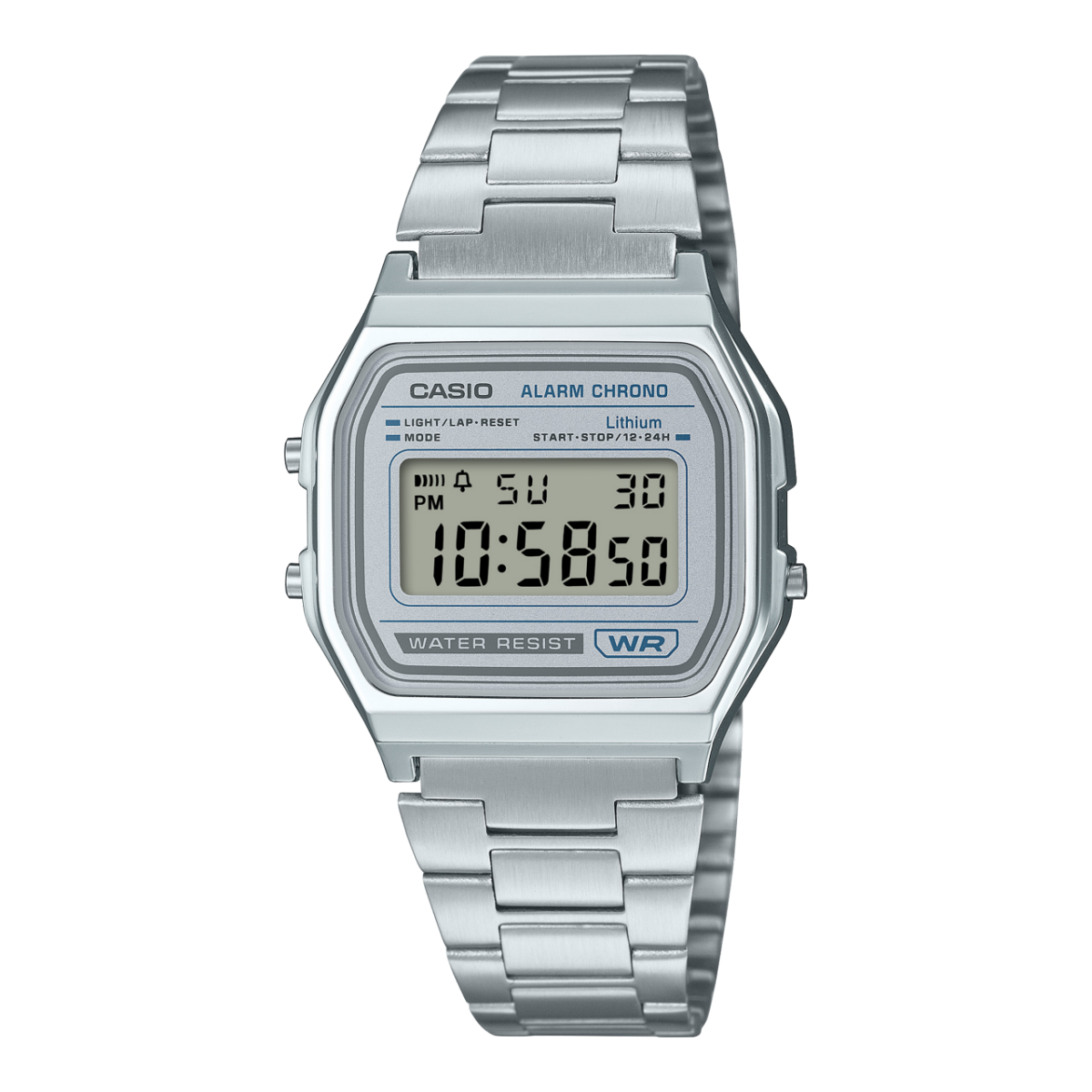 CASIO A158WEA-7 시계 실버 #1