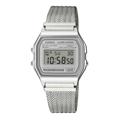 CASIO A158WEM-7 시계 실버 #1