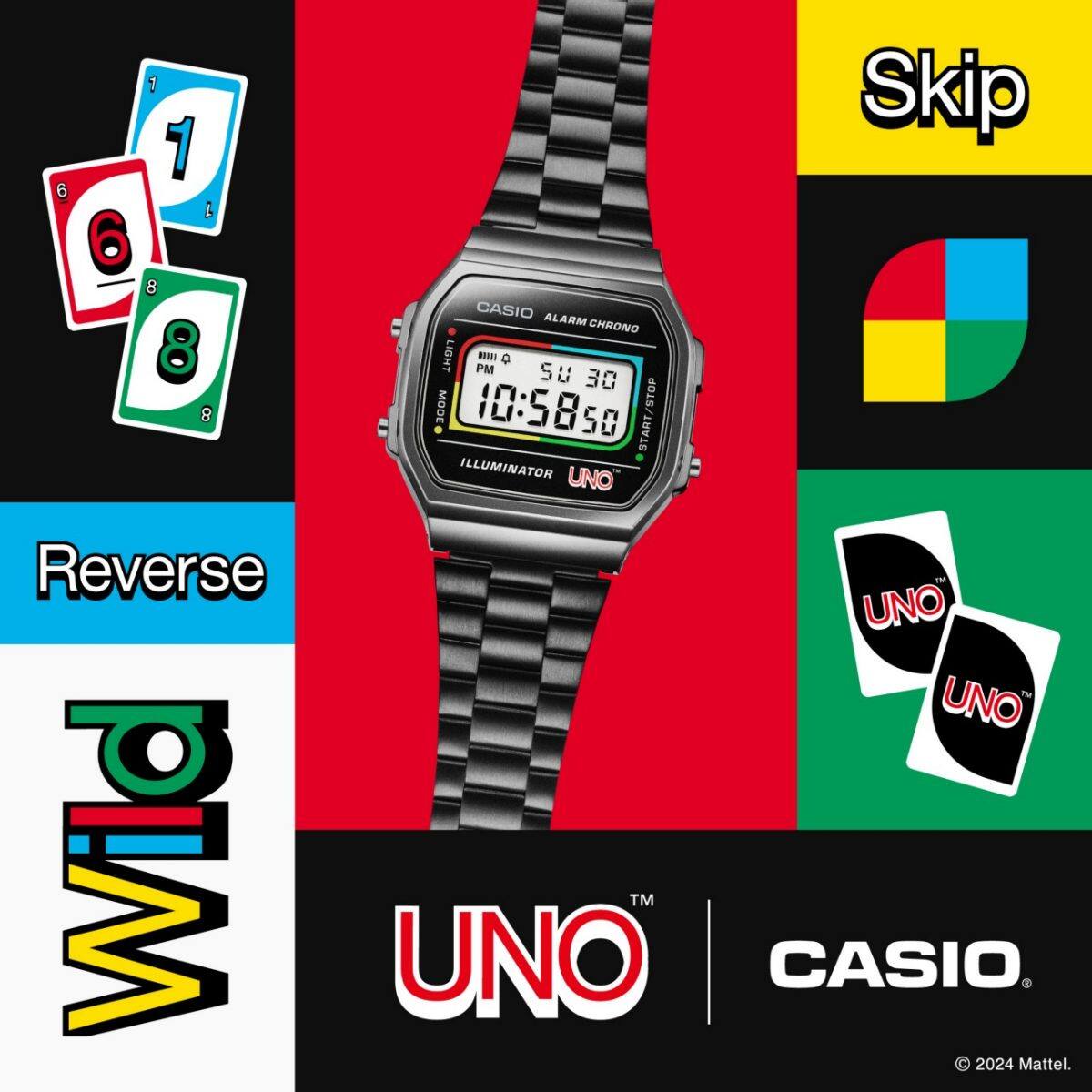 CASIO A168WEUC-1A 시계 블랙 #3