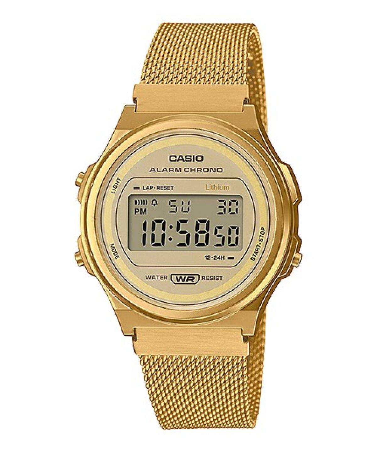 CASIO A171WEMG-9A 시계 골드 #1