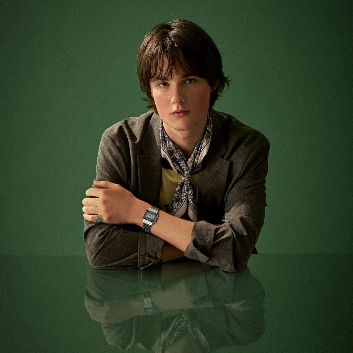 CASIO A700W-1A 시계 실버 #5