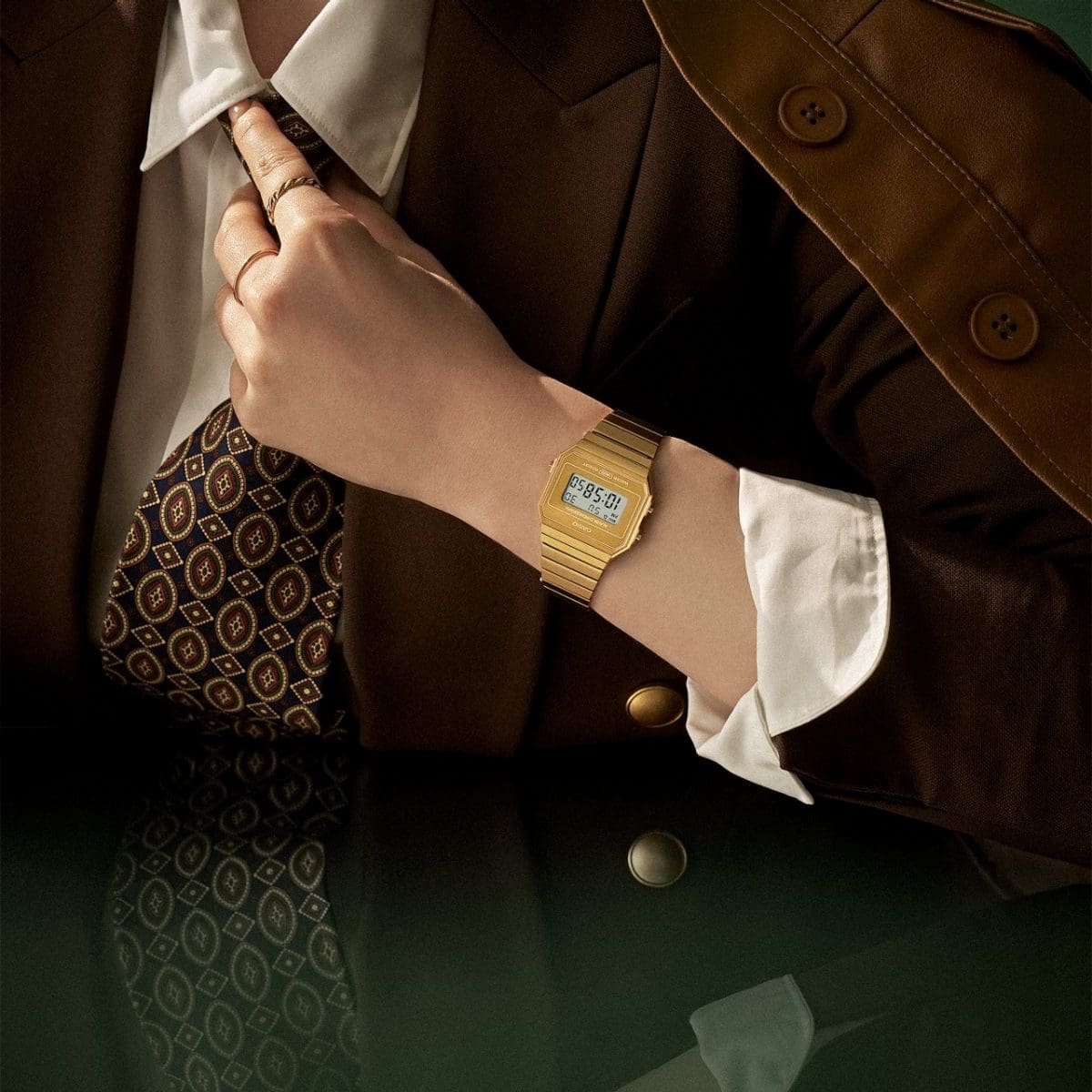 CASIO A700WEVG-9A 시계 골드 #4