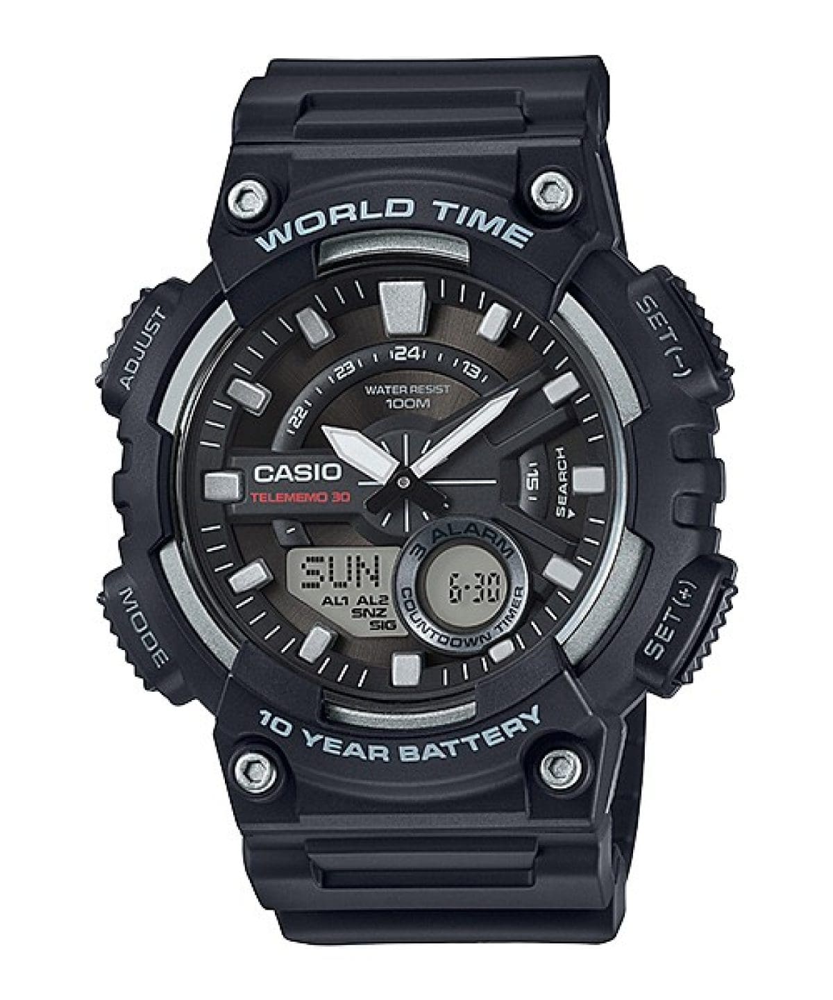 CASIO AEQ-110W-1AV 시계 실버 #1