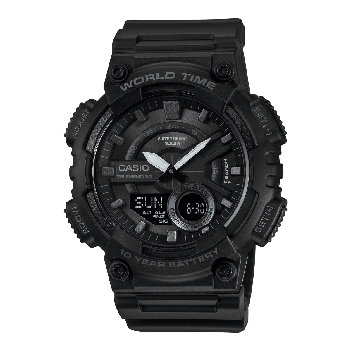 CASIO AEQ-110W-1BV 시계 블랙 #1