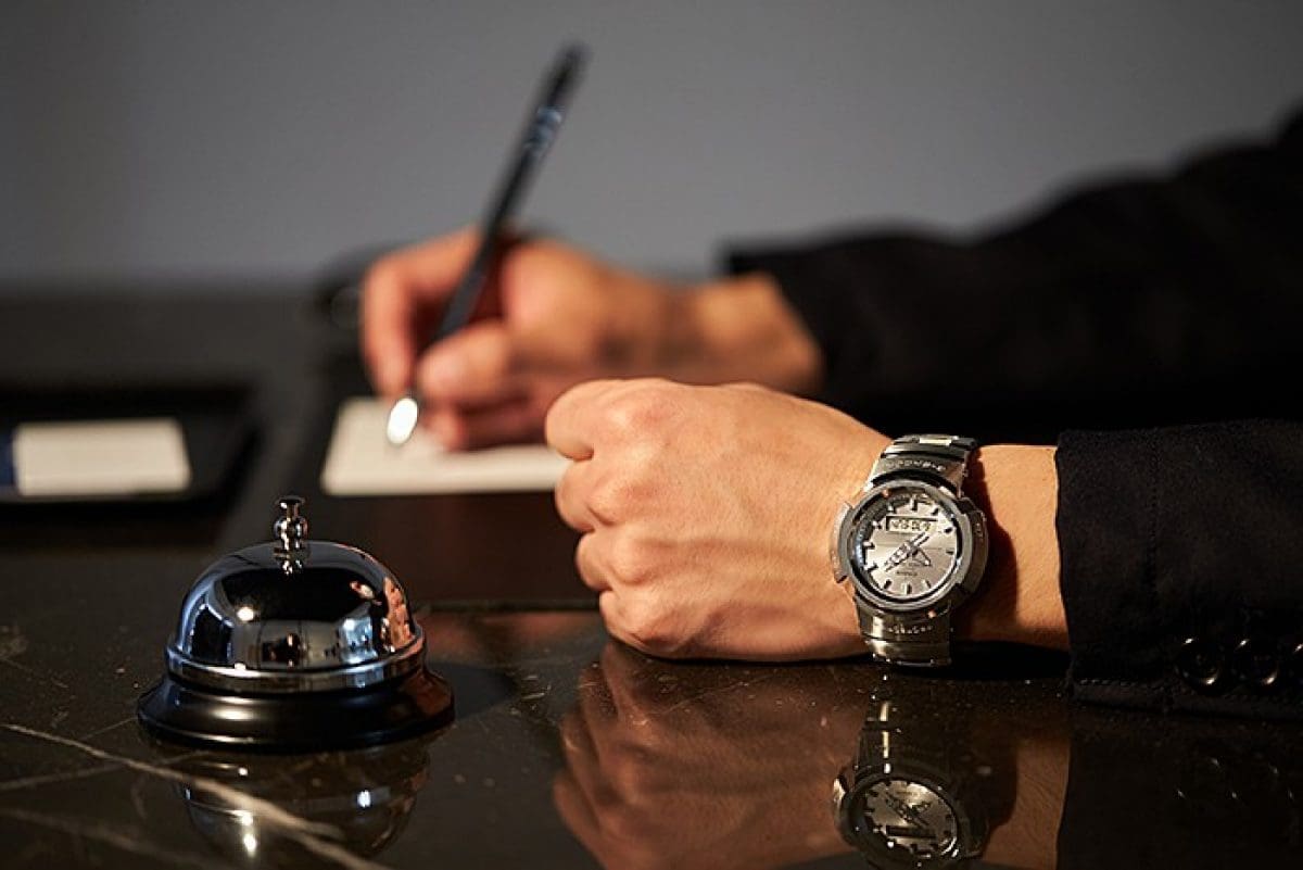 G-SHOCK AWM-500D-1A8 시계 실버 #6