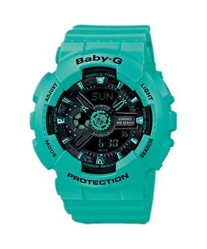 BABY-G BA-111-3A 시계 그린 #1