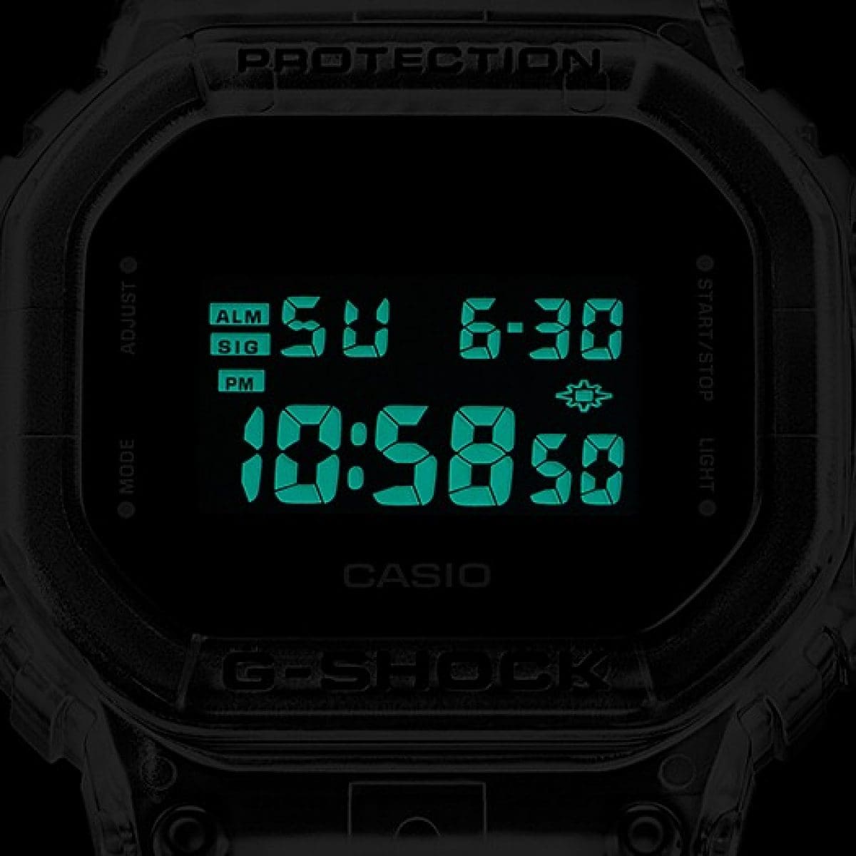 G-SHOCK DW-5600SKE-7 시계 투명색 #4