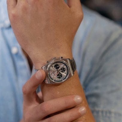EDIFICE EFB-730D-7AV 시계 실버 #2