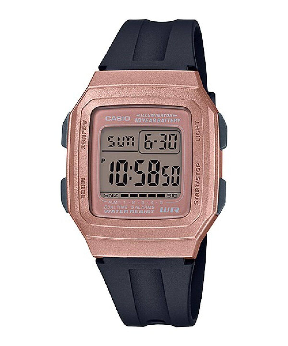CASIO F-201WAM-5AV 시계 핑크 골드 #1