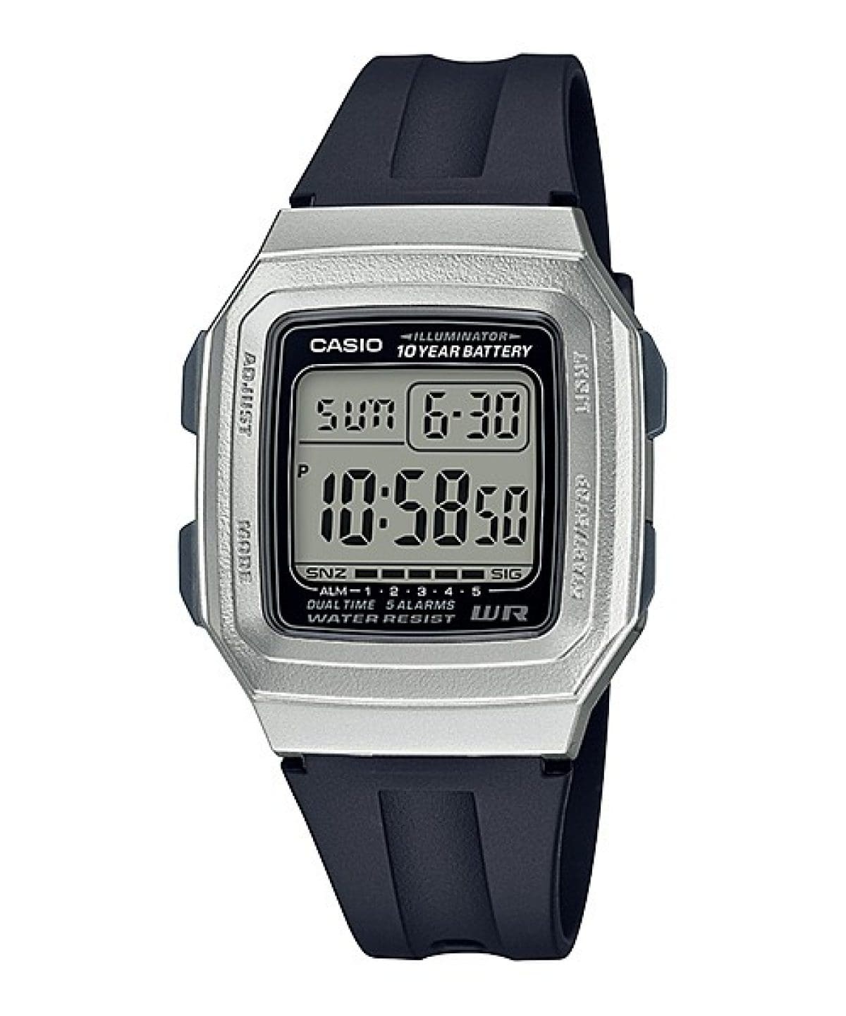 CASIO F-201WAM-7AV 시계 실버 #1