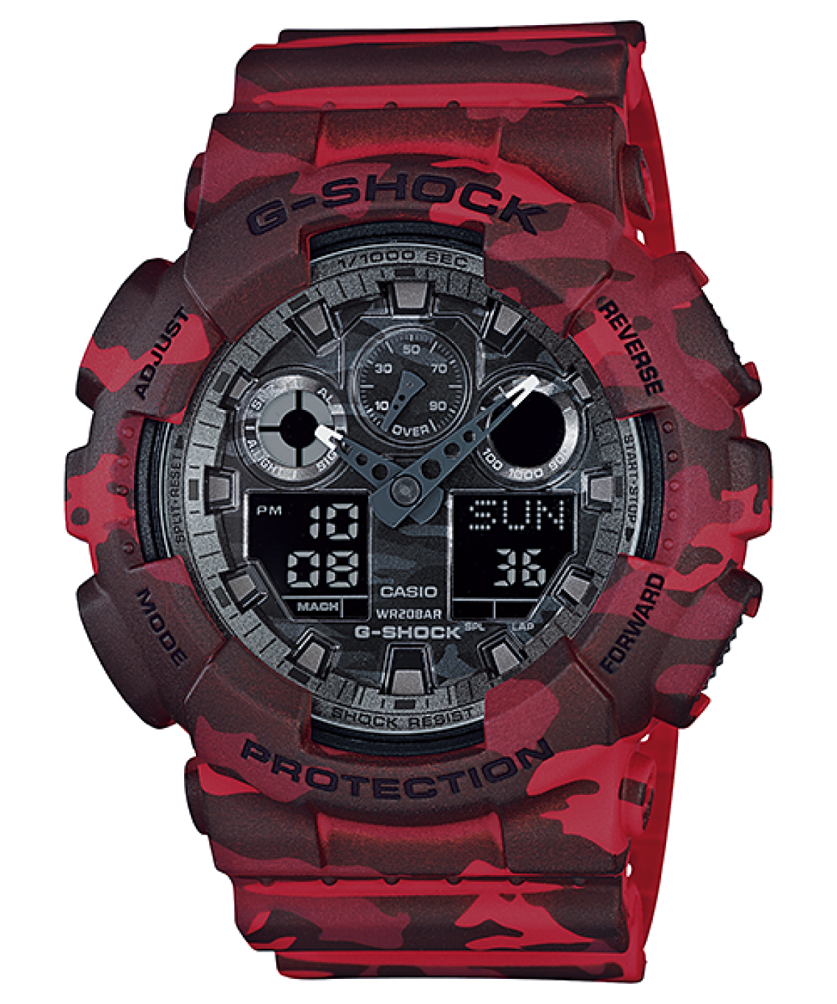 G-SHOCK GA-100CM-4A 시계 레드 #1