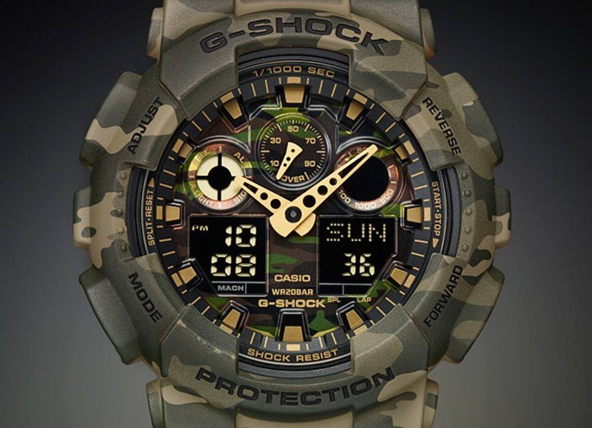 G-SHOCK GA-100CM-5A 시계 브라운 #4