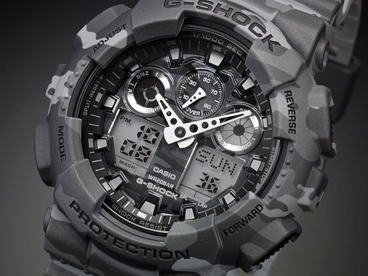 G-SHOCK GA-100CM-8A 시계 그레이 #4