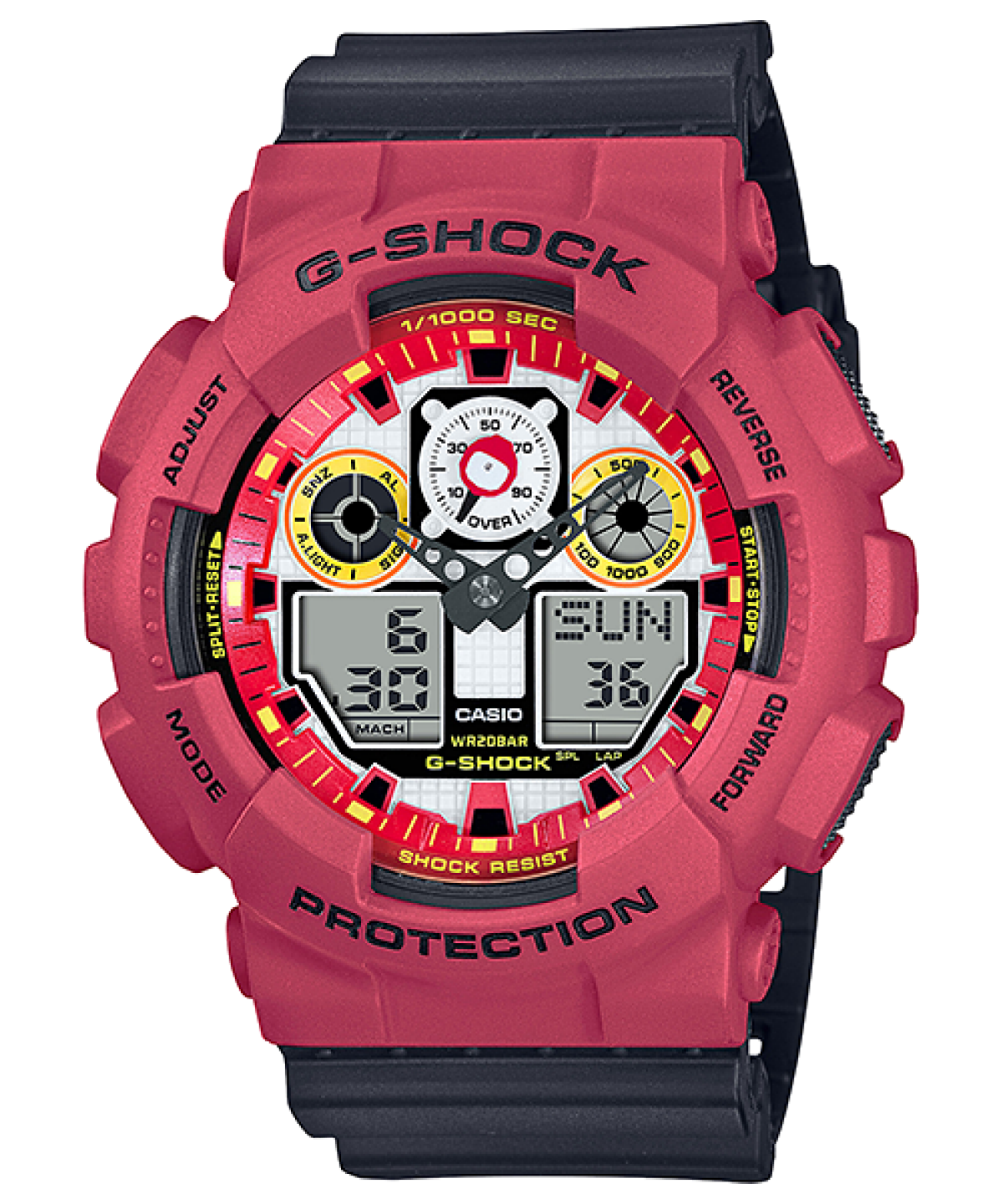G-SHOCK GA-100DA-4A 시계 레드 #1