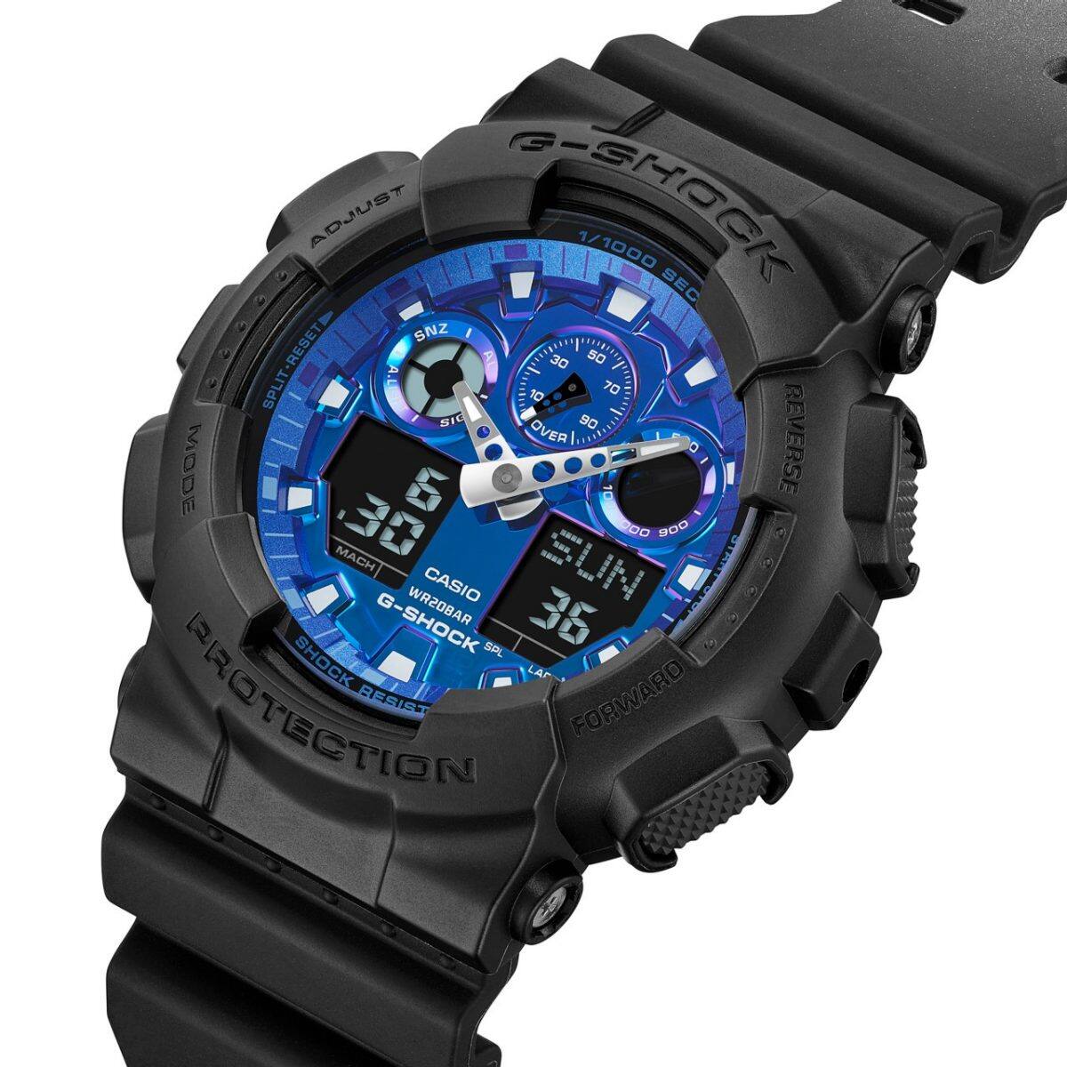 G-SHOCK GA-100FL-1A 시계 블랙 #10