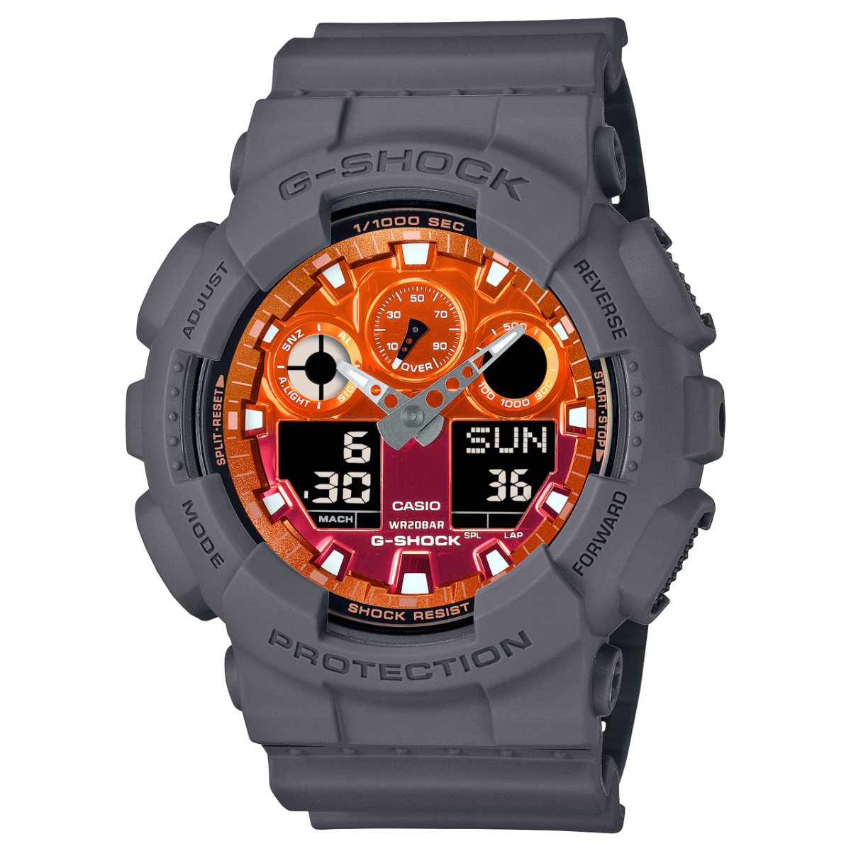 G-SHOCK GA-100FL-8A 시계 그레이 #1