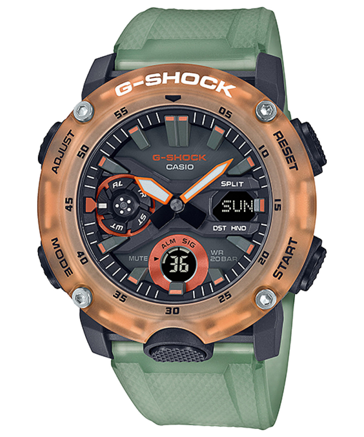 G-SHOCK GA-2000HC-3A 시계 투명색 #1