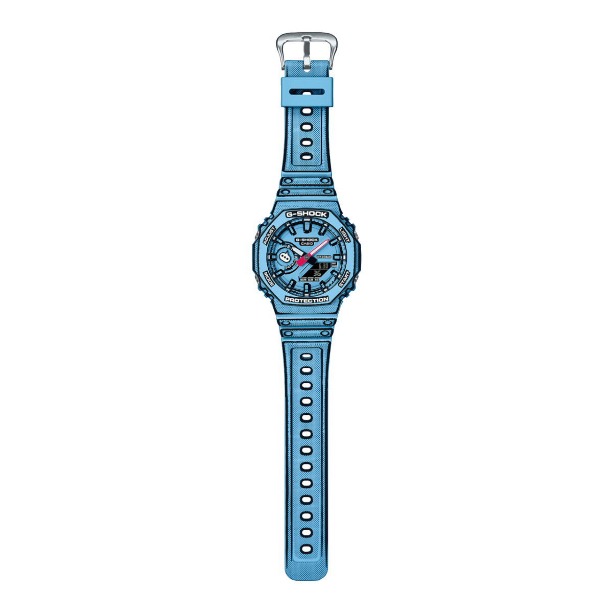 G-SHOCK GA-2100MNG-2A 시계 블루, 라이트 블루 #2