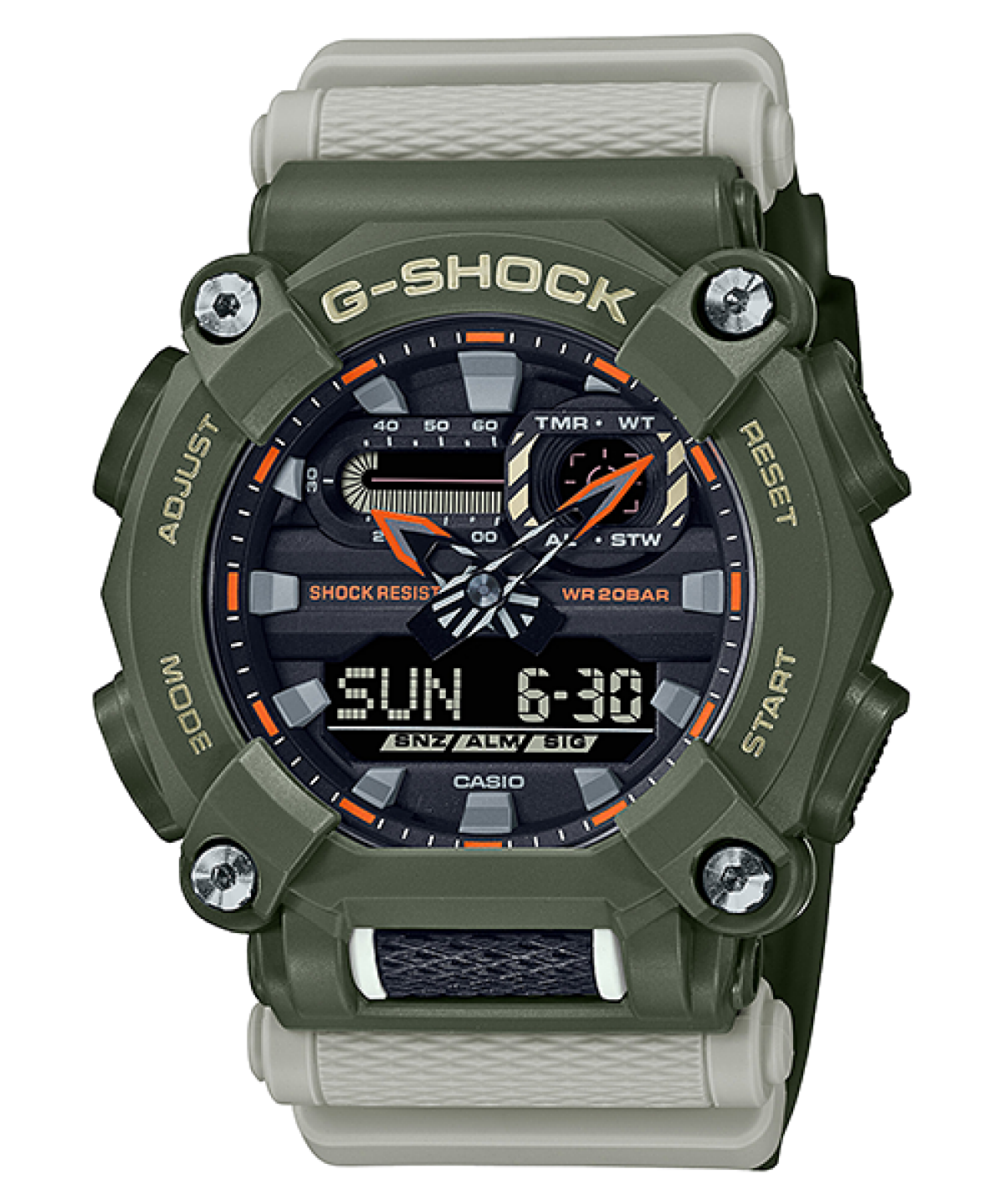 G-SHOCK GA-900HC-3A 시계 그린 #1