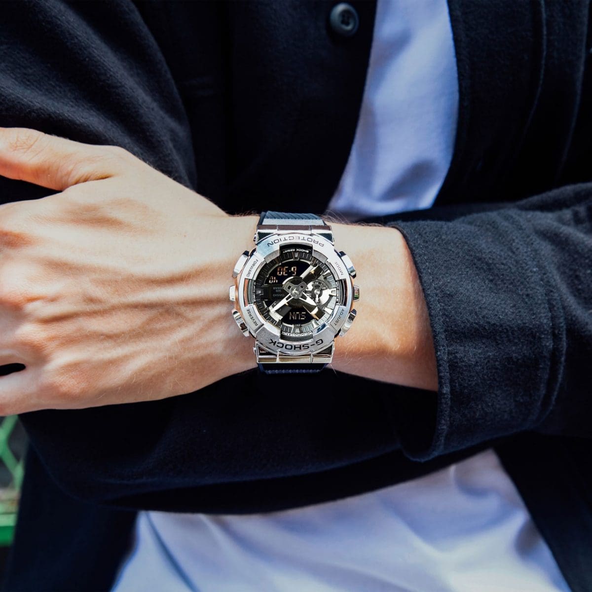 G-SHOCK GM-110-1A 시계 실버 #2