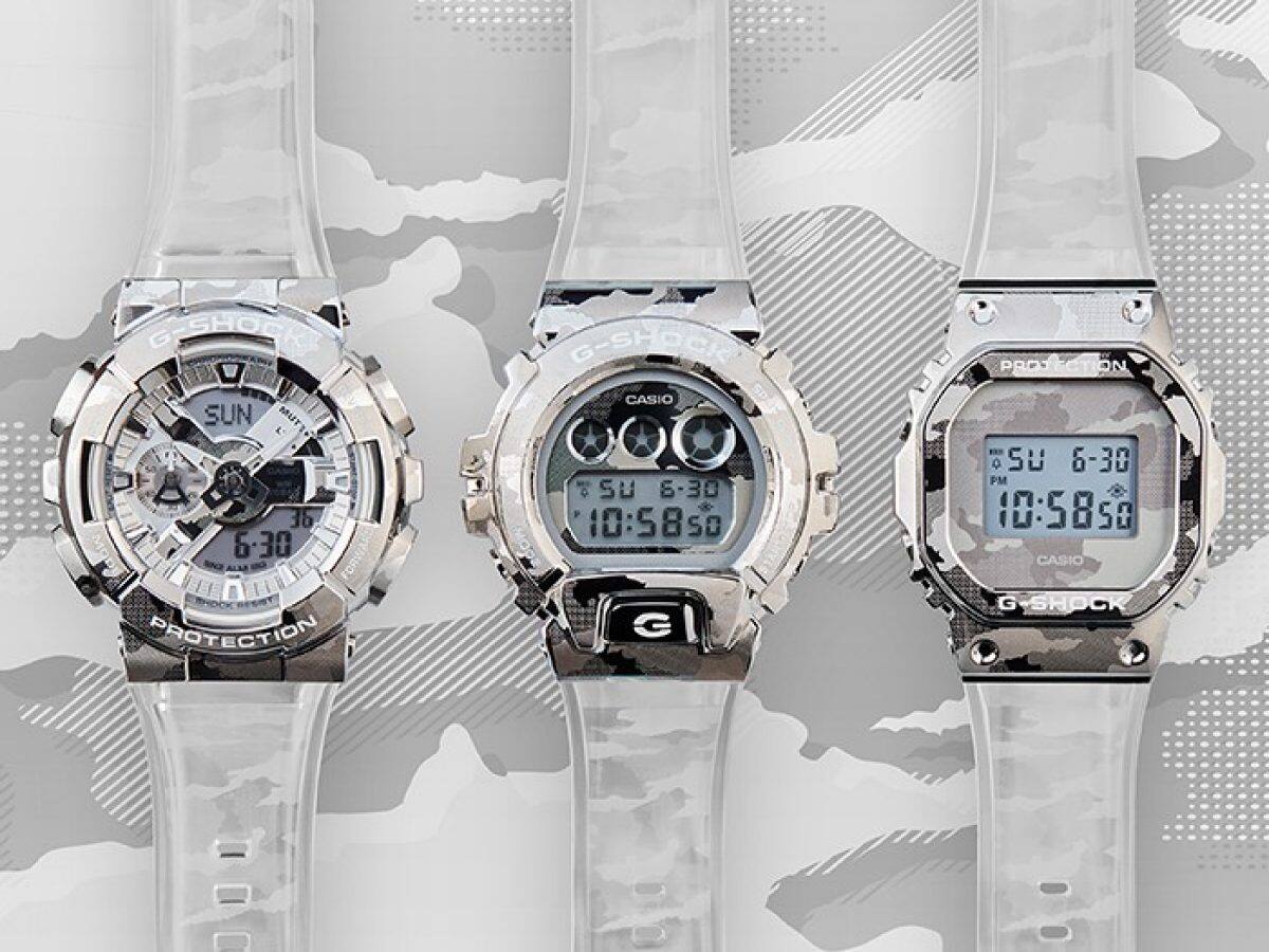 G-SHOCK GM-5600SCM-1 시계 실버 #6