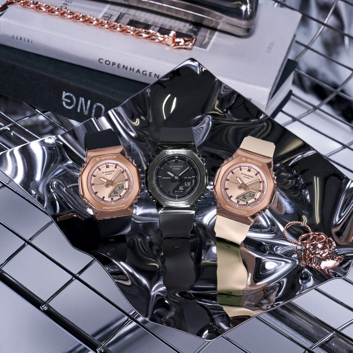 From left: GM-S2110PG-1A4, GM-S2110B-8A, GM-S2110PG-4A #4
