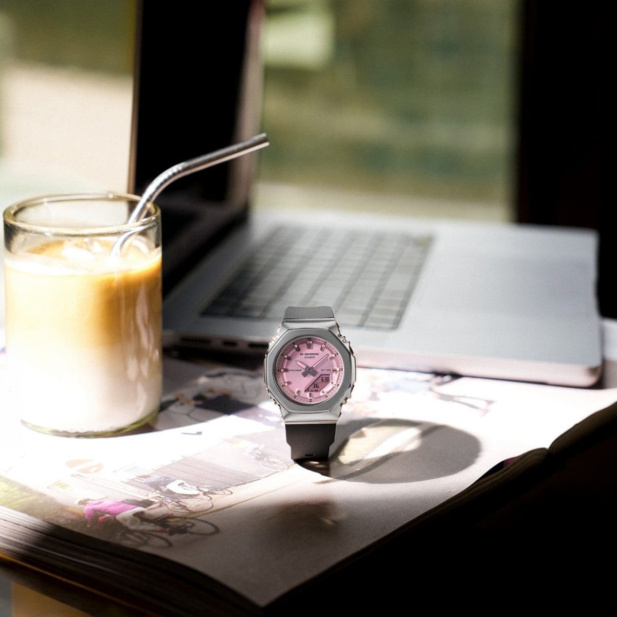 G-SHOCK GM-S2110SR-1A 시계 실버 #3