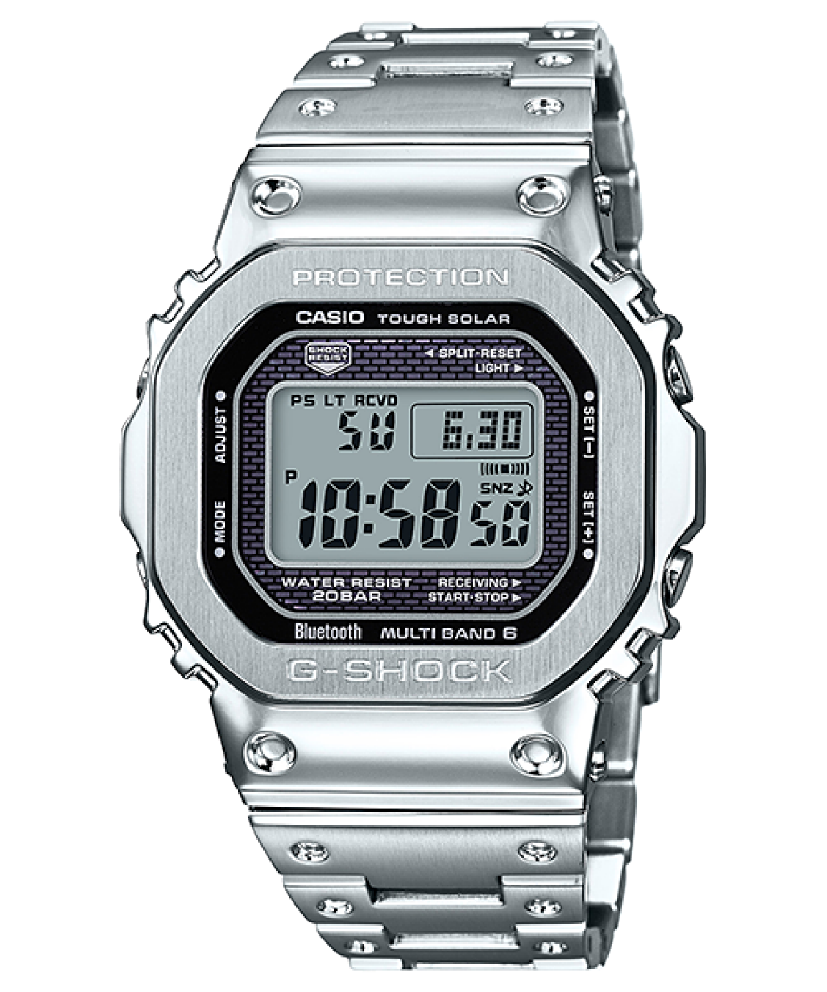 G-SHOCK GMW-B5000D-1 시계 실버 #1