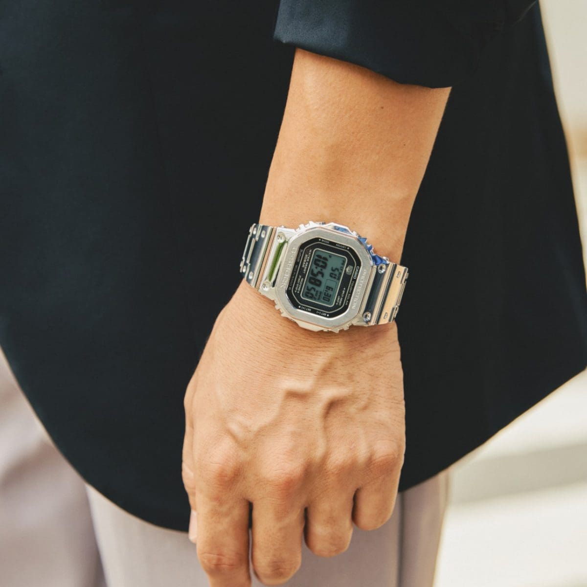 G-SHOCK GMW-B5000D-1 시계 실버 #6