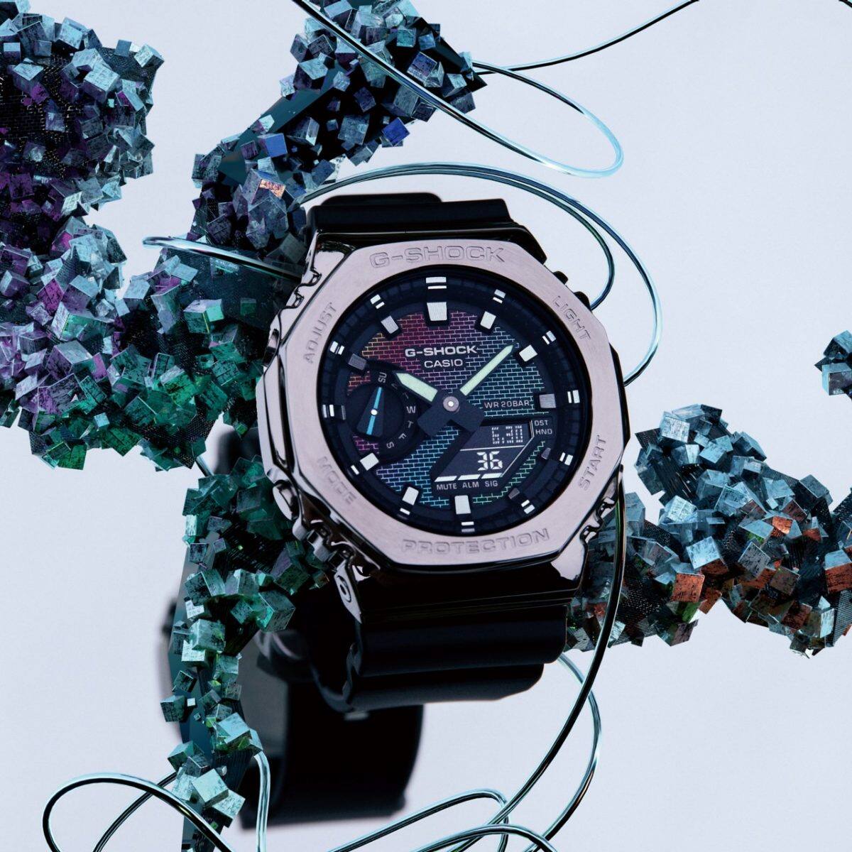 G-SHOCK GM-2100RW-1A 시계 실버 #4