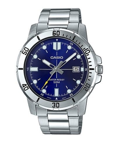 CASIO MTP-VD01D-2EV 시계 실버 #1