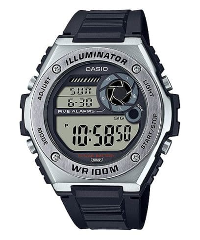 CASIO MWD-100H-1AV 시계 실버 #1