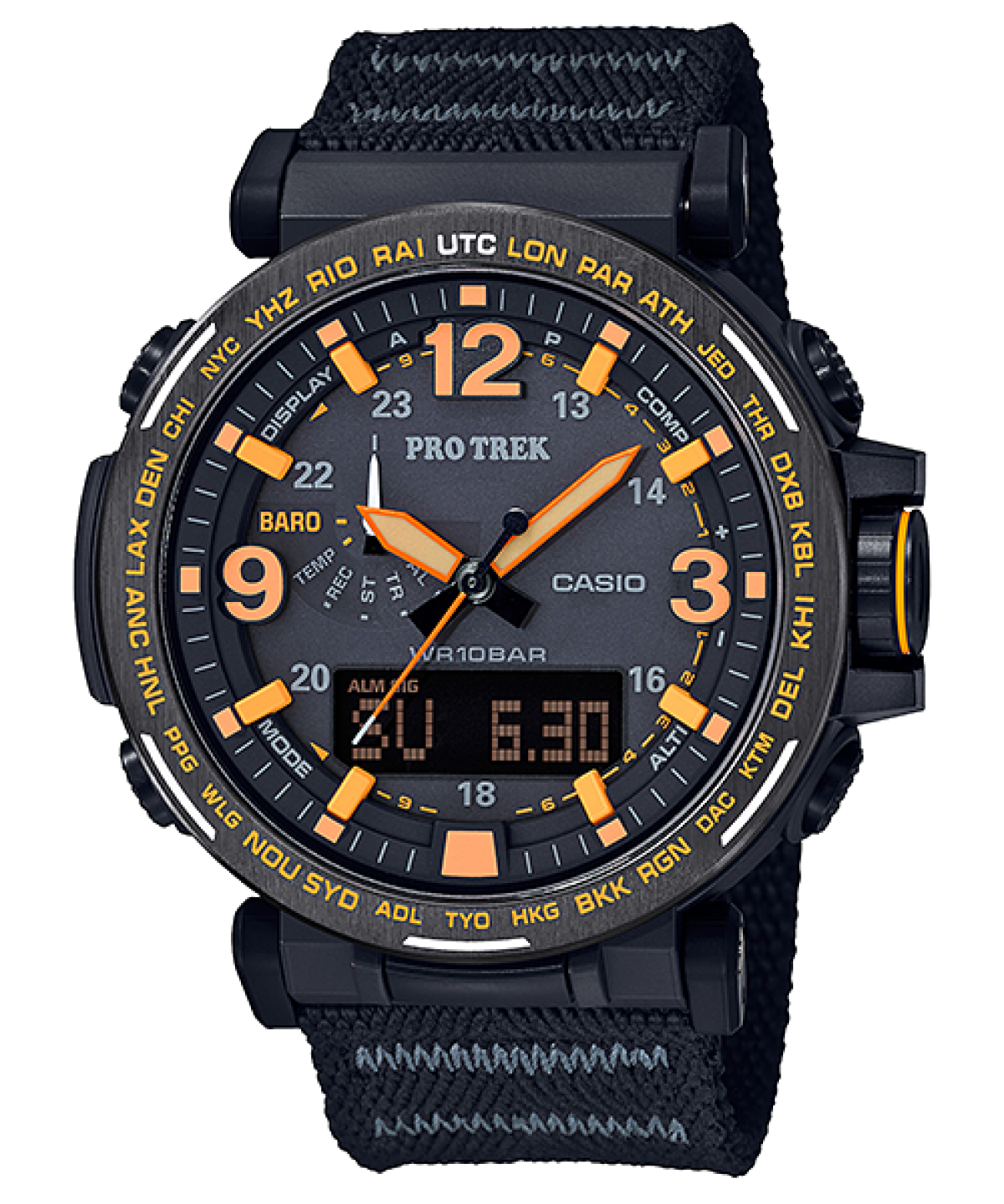 PRO TREK PRG-600YB-1 시계 블랙 #1