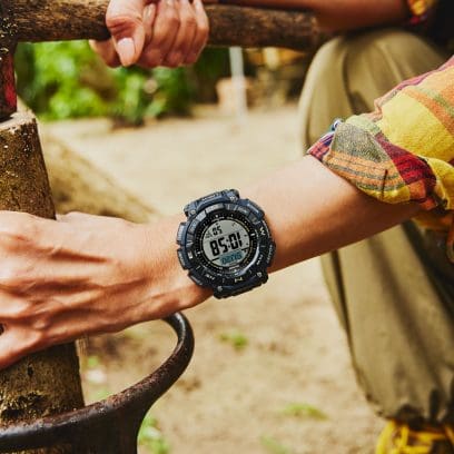 PRO TREK PRG-340SC-2 시계 블랙 #16